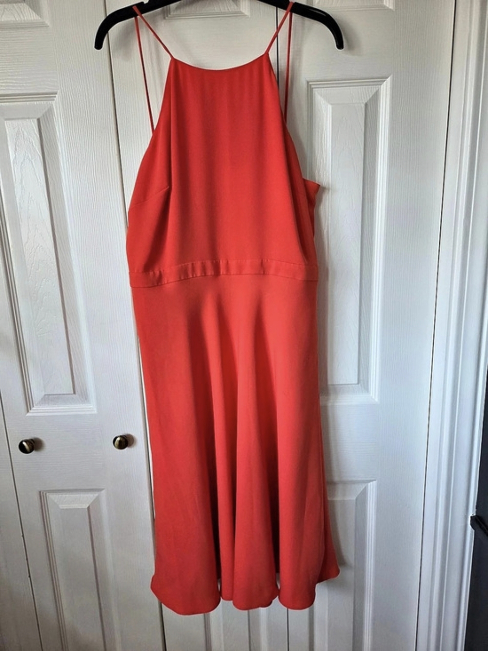 J Crew Bridal Collection Dark Peach Midi Dress Size 12 NWT